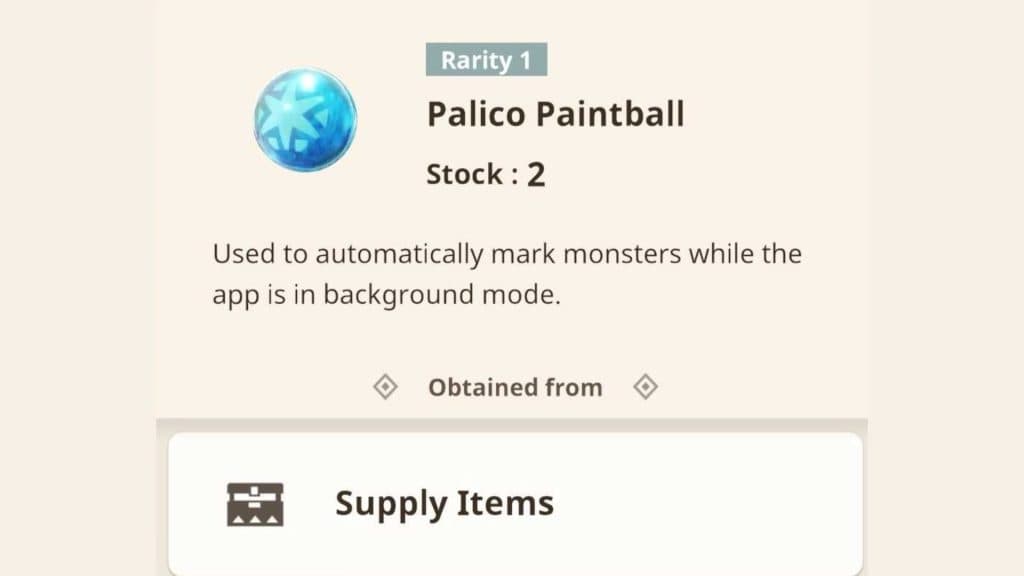Monster Hunter Now Palico Paintballs