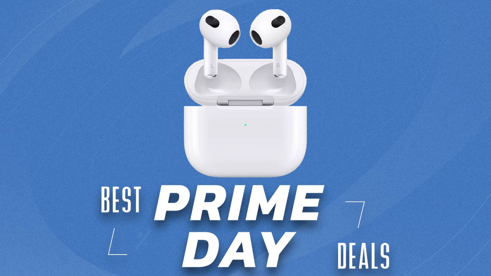 AirPods Pro on a Blue Prime Day background