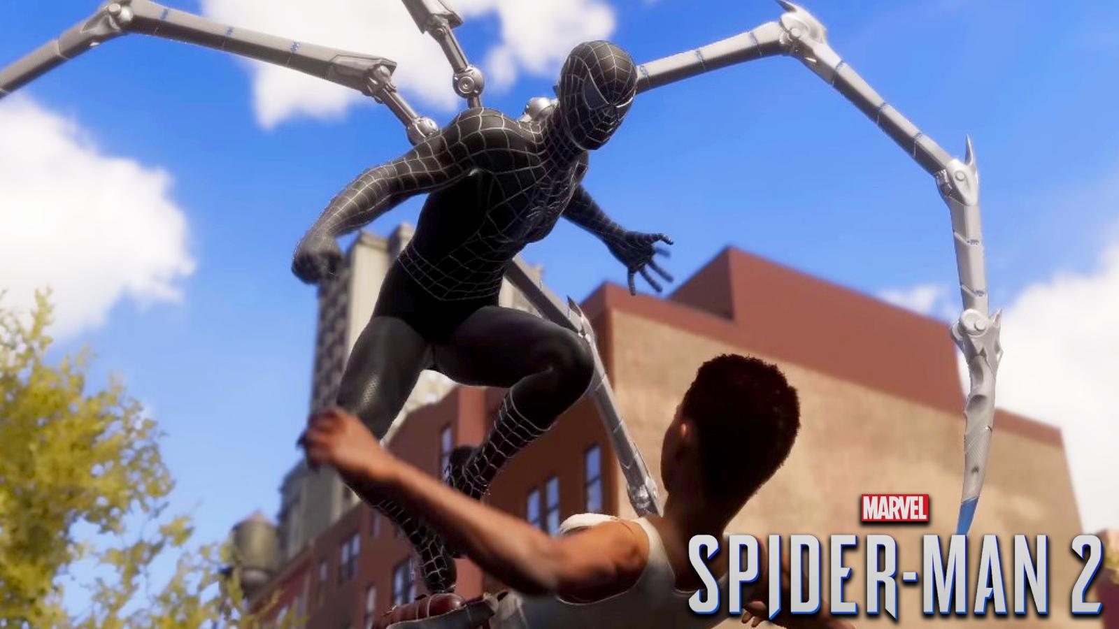 The Webbed Black Suit in Marvel's Spider-Man 2