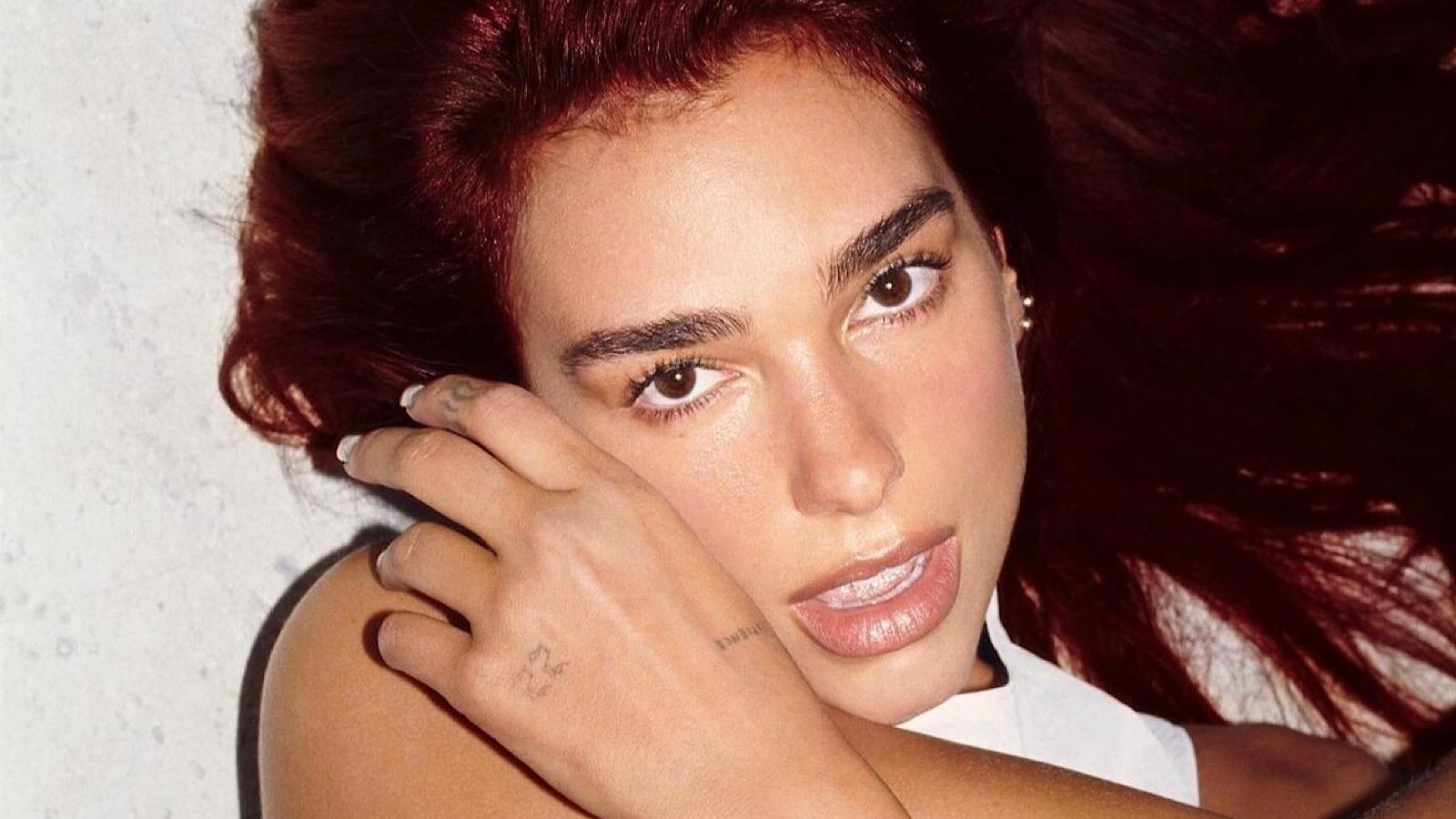dua lipa previewed a new hair color and wrote a cryptic messge to IG