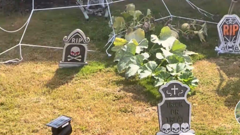 A woman gladly took her Halloween decor down after her neighbor explained why it was triggering to his family.