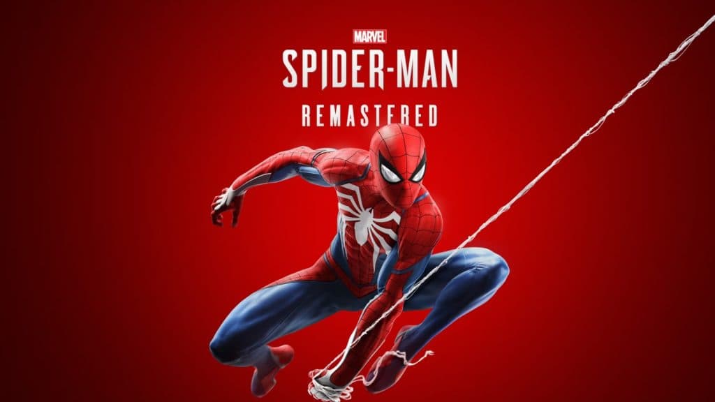 Spider-Man shoots a web on the cover art for the Marvel game