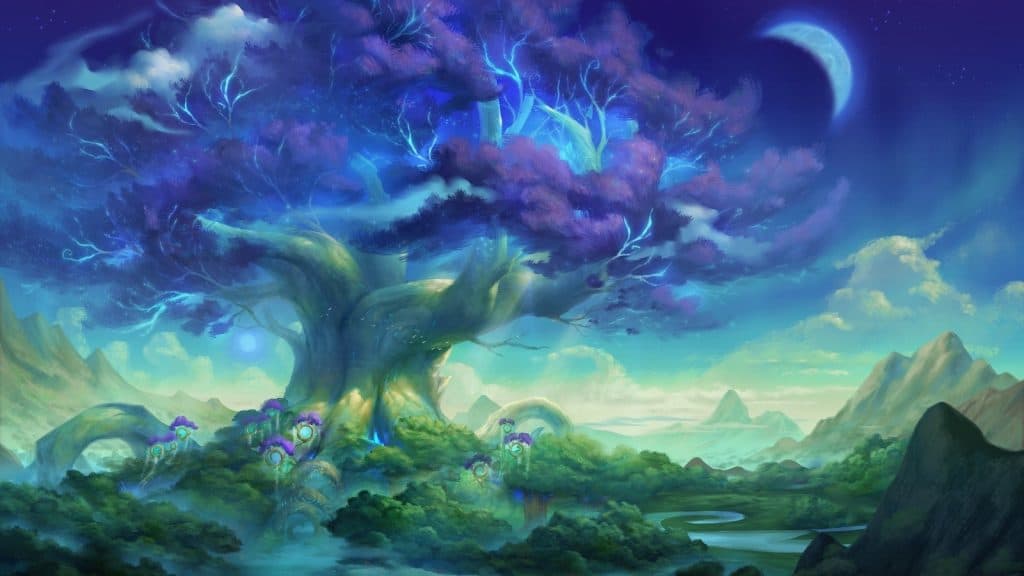 The new world tree Amirdrassil from the Guardians of the Dream update