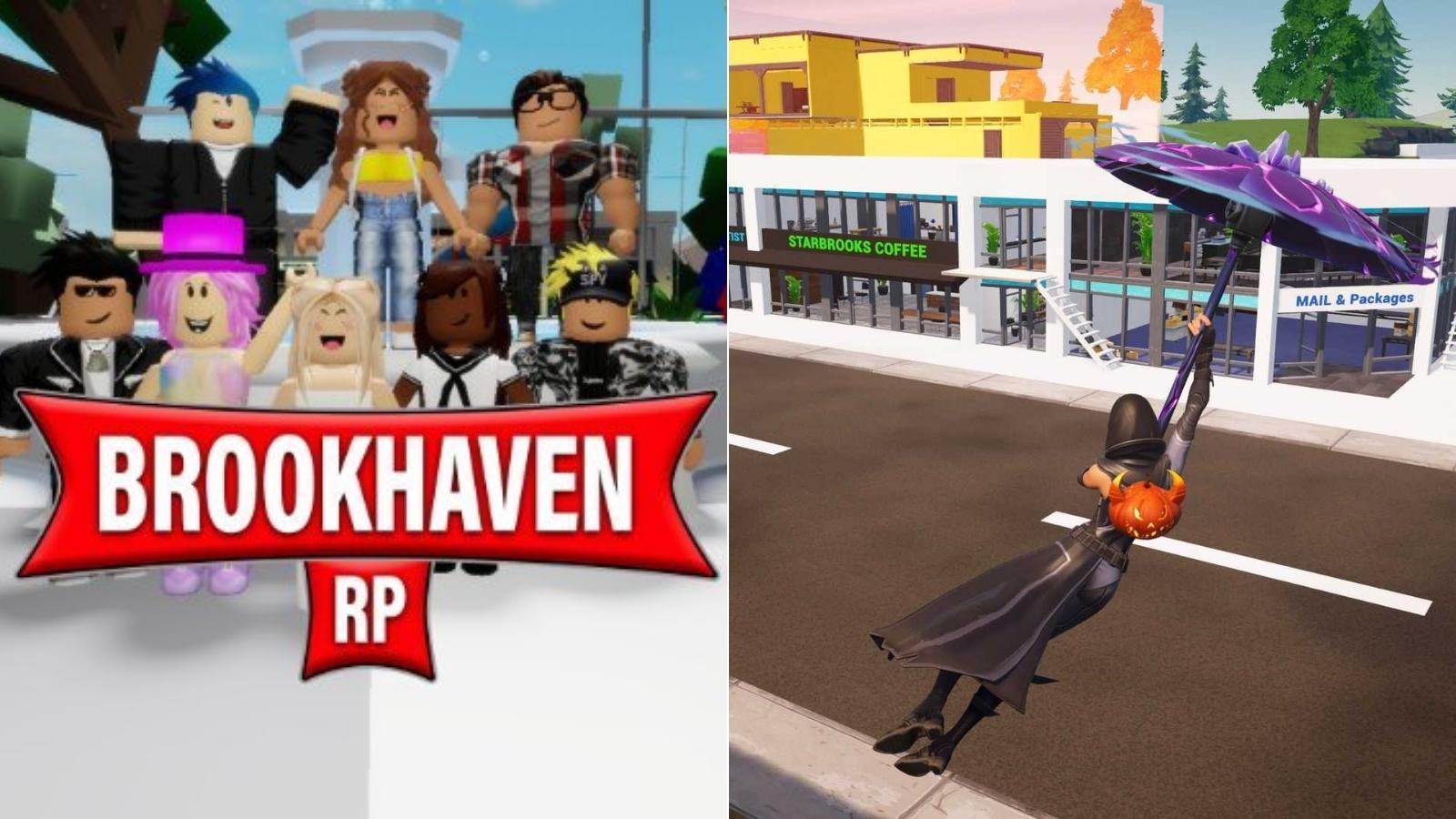 Brookhaven from Roblox remade in Fortnite Creative