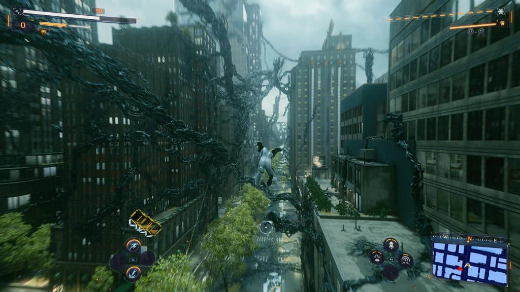 New York covered in Symbiotes from Marvel's Spider-Man 2