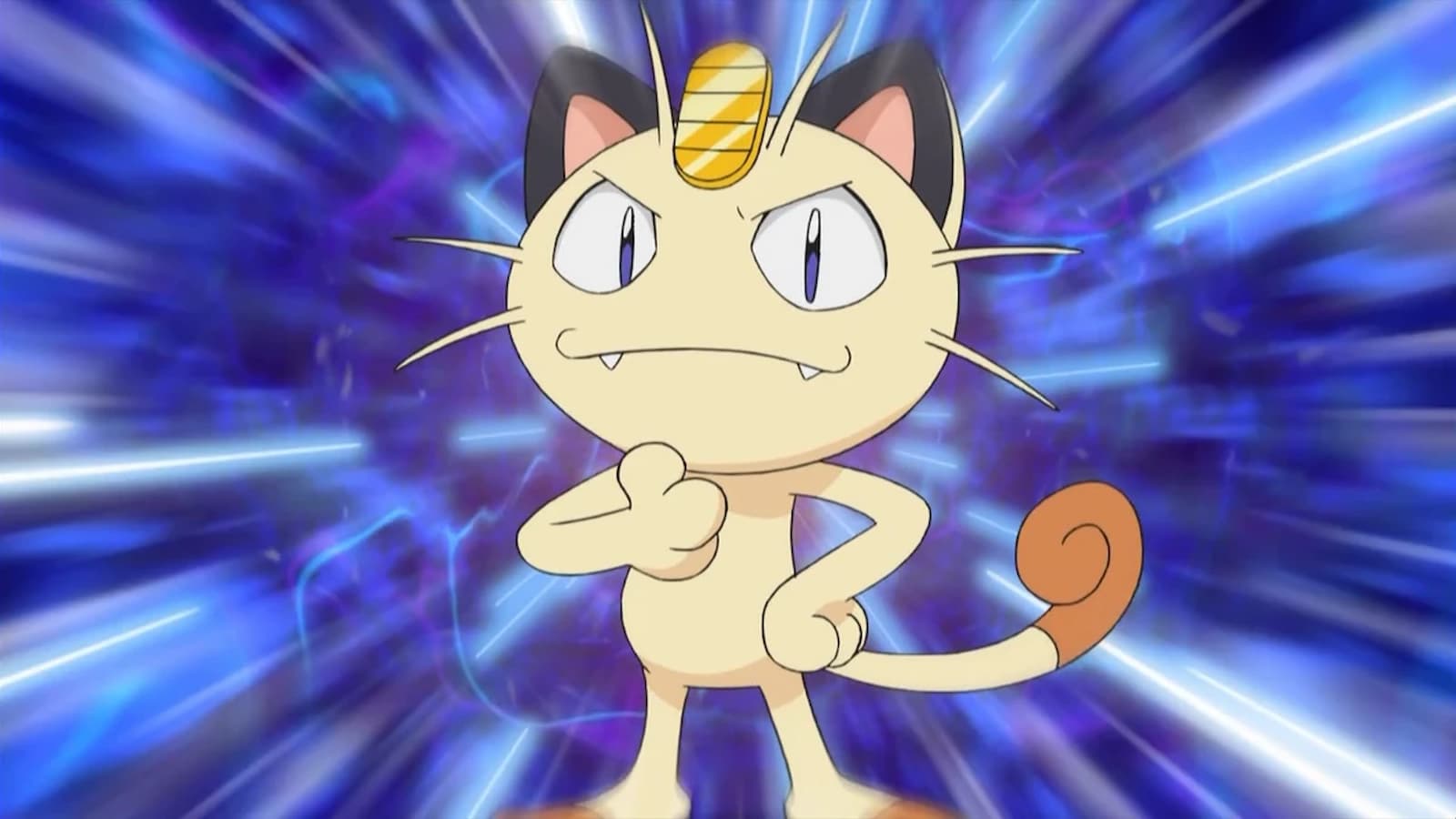 Meowth from Team Rocket in the Pokemon Anime