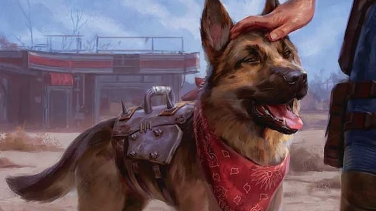 Dogmet, the ever loyal card from Magic the Gathering Fallout crossover