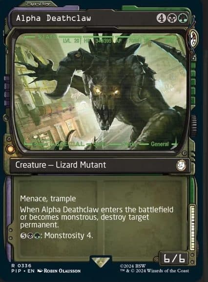 MTG Fallout Best Cards deathclaw