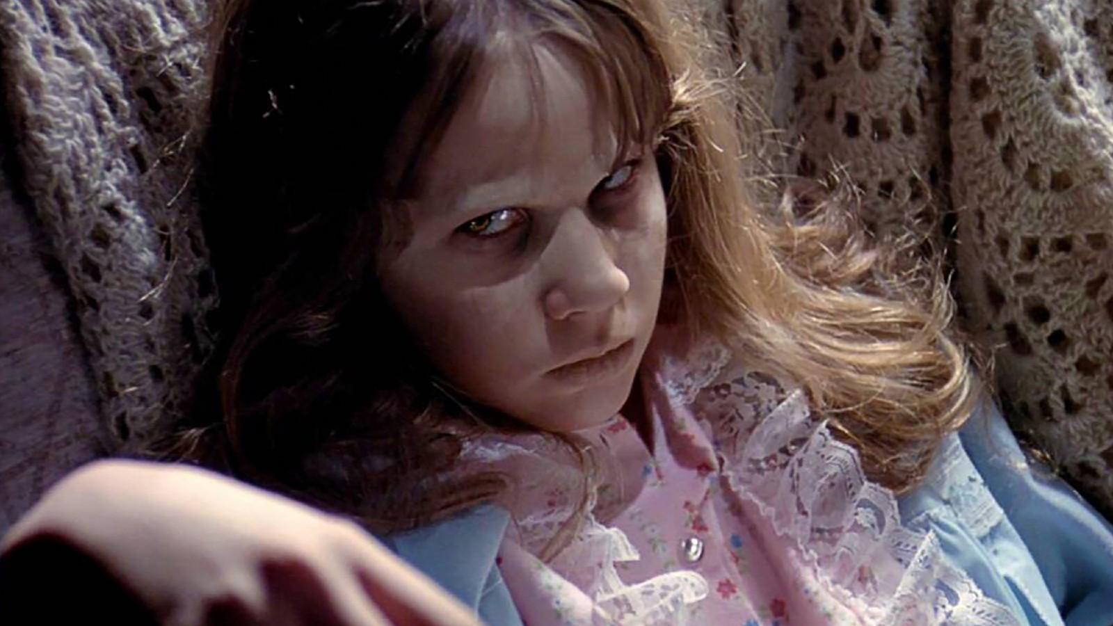 Little possessed girl in The Exorcist.