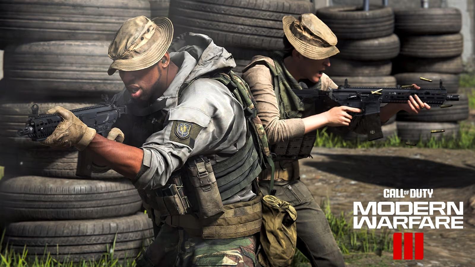 Gunfight in Modern Warfare 2019 with MW3 logo in bottom right corner
