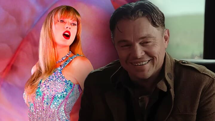 Taylor Swift and Leonardo DiCaprio in Killers of the Flower Moon