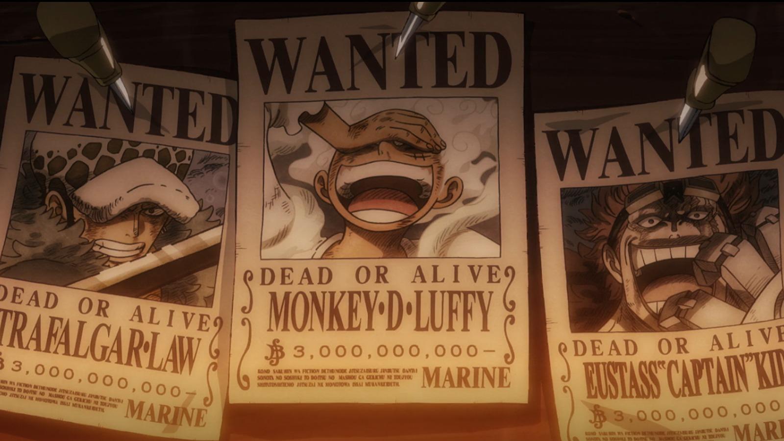 An image of new bounties in One Piece