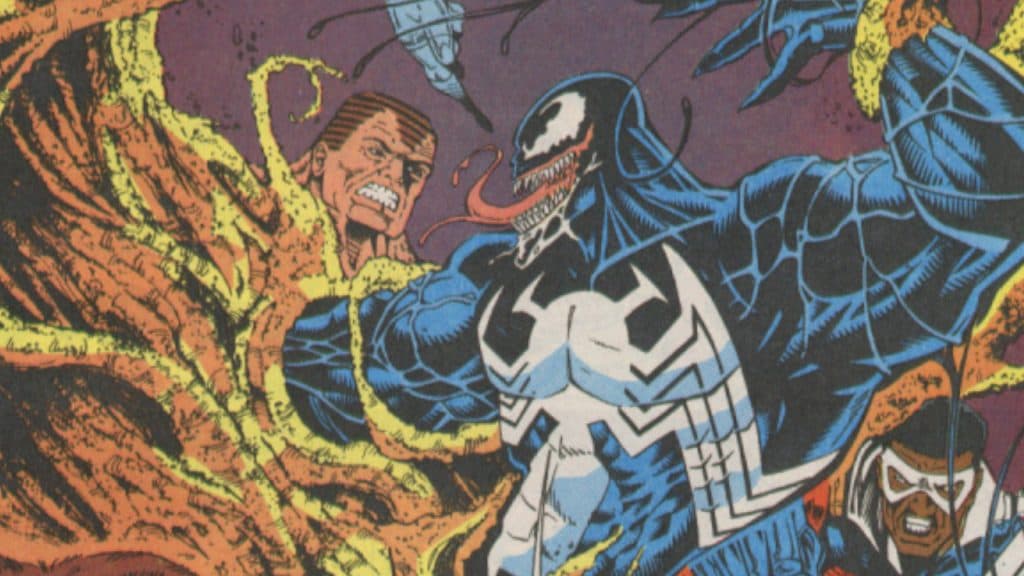 Sandman fights Venom