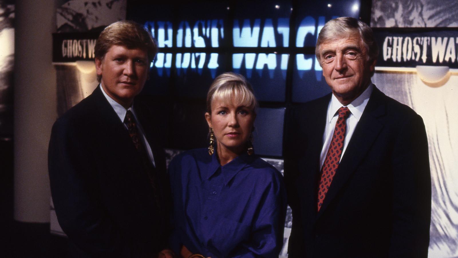 Mike Smith, Sarah Greene, Michael Parkinson for Ghostwatch horror show