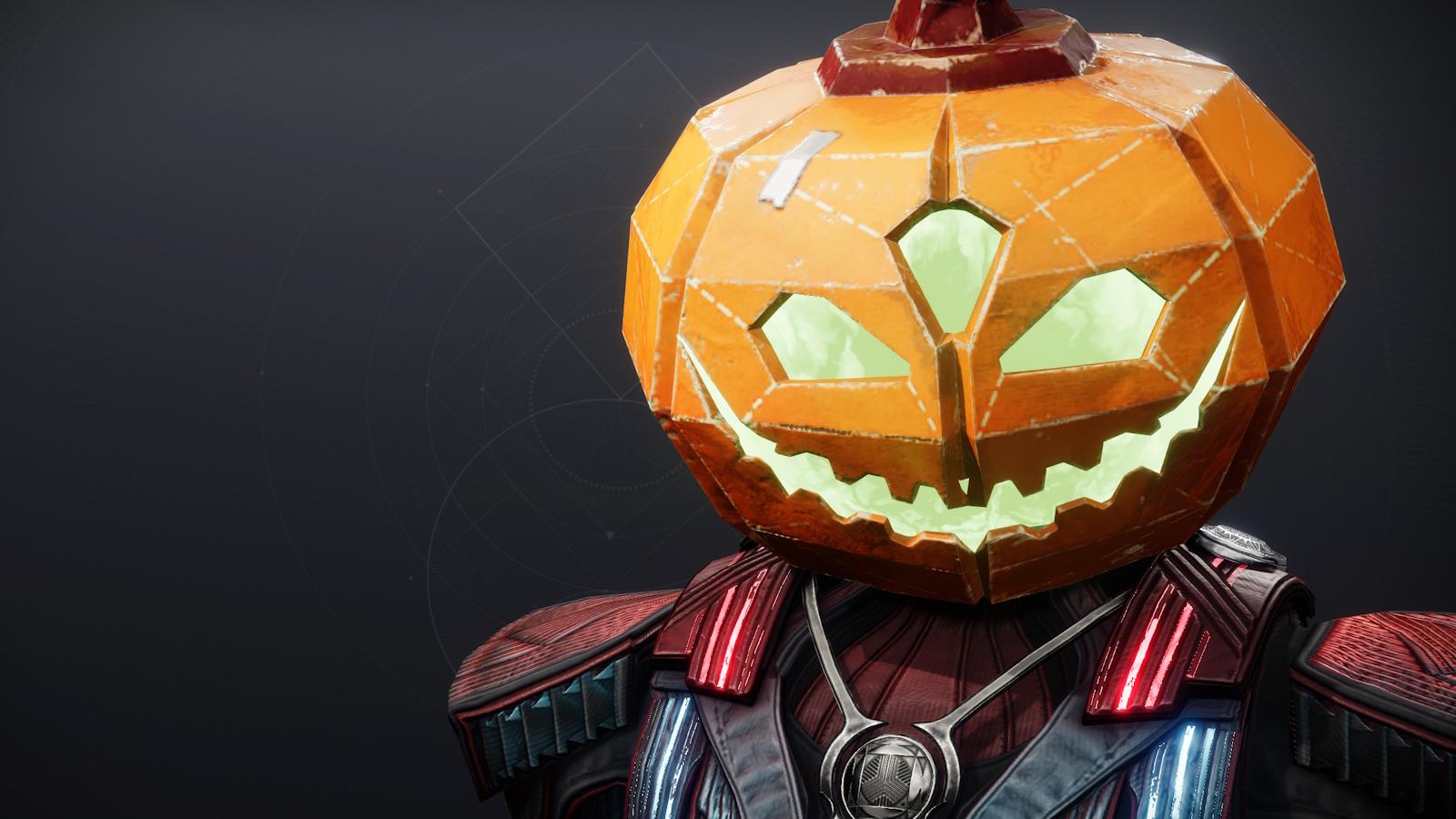 Jack-O'-Lantern mask ornament from Festival of the Lost in Destiny 2.