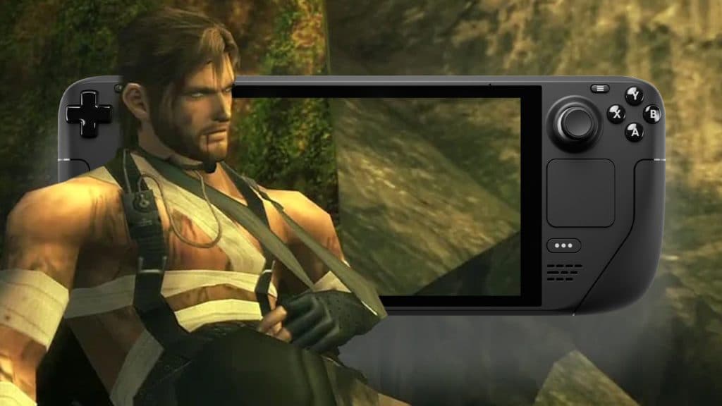 metal gear solid 3 snake injured with steam deck