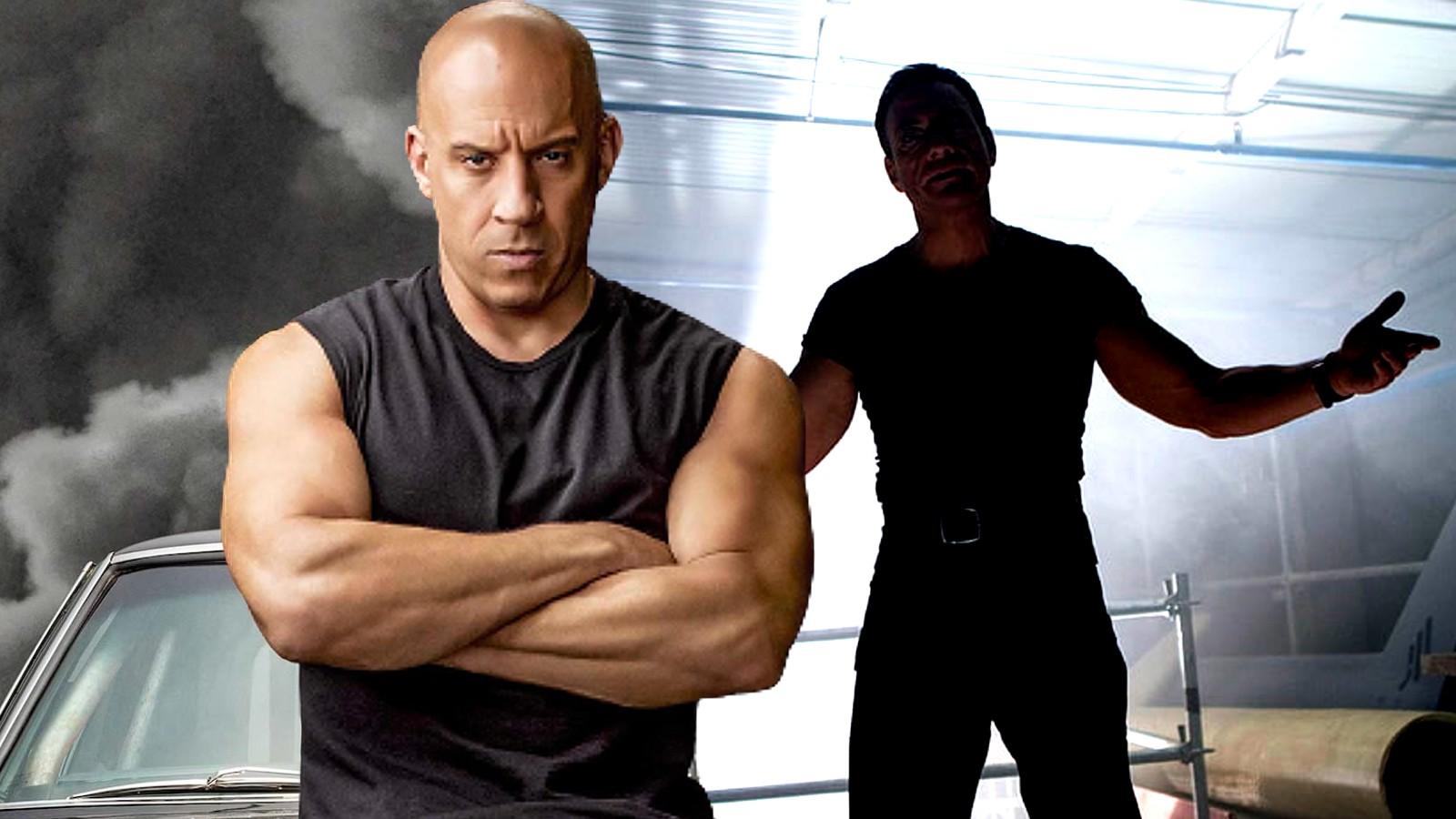 Vin Diesel and Jean-Claude Van Damme in The Expendables 2