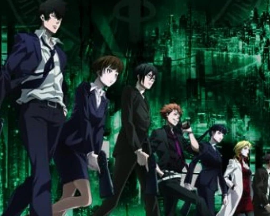 The cast of Psycho-Pass