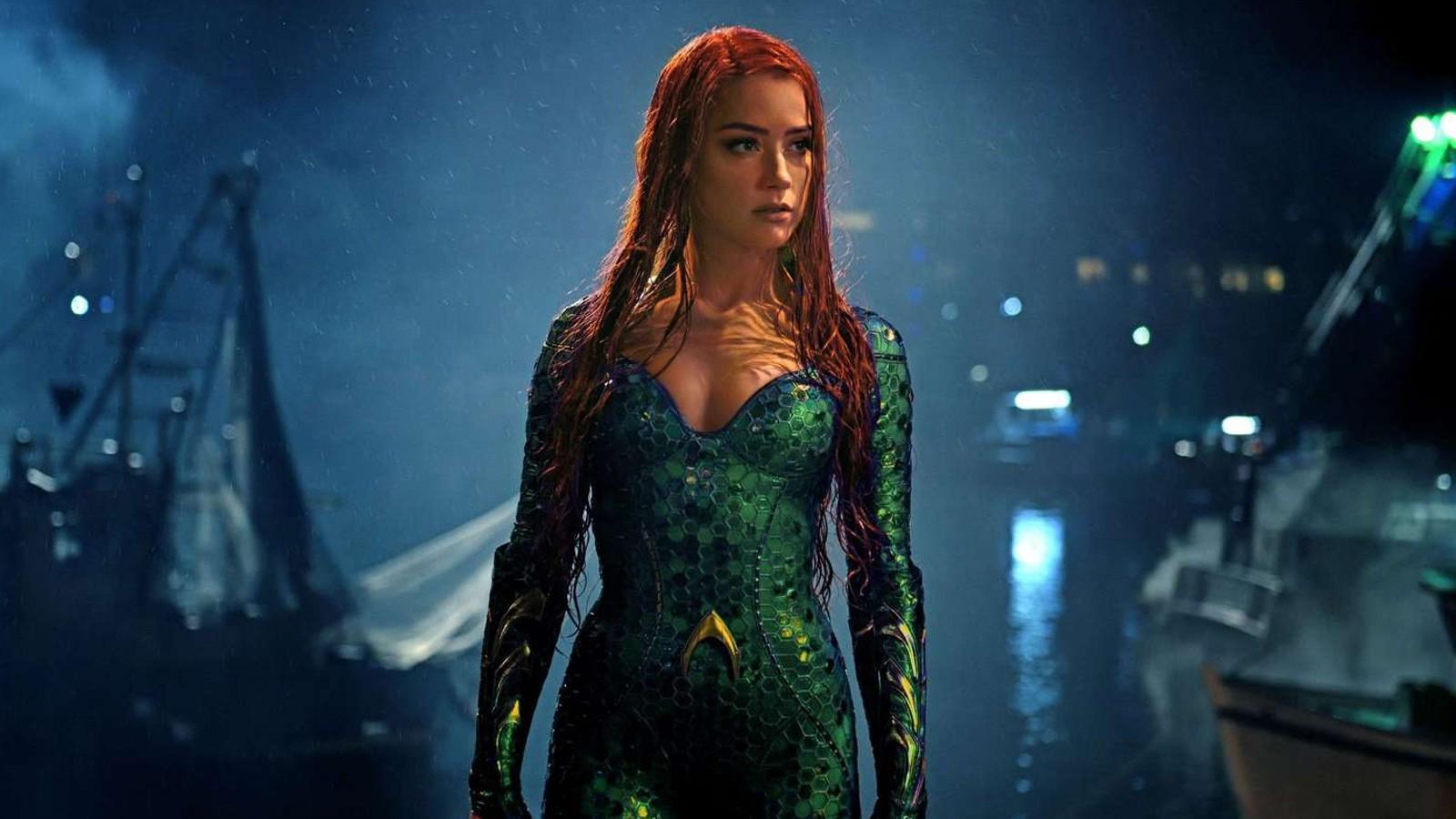 Amber Heard as Mera in the Aquaman movies.