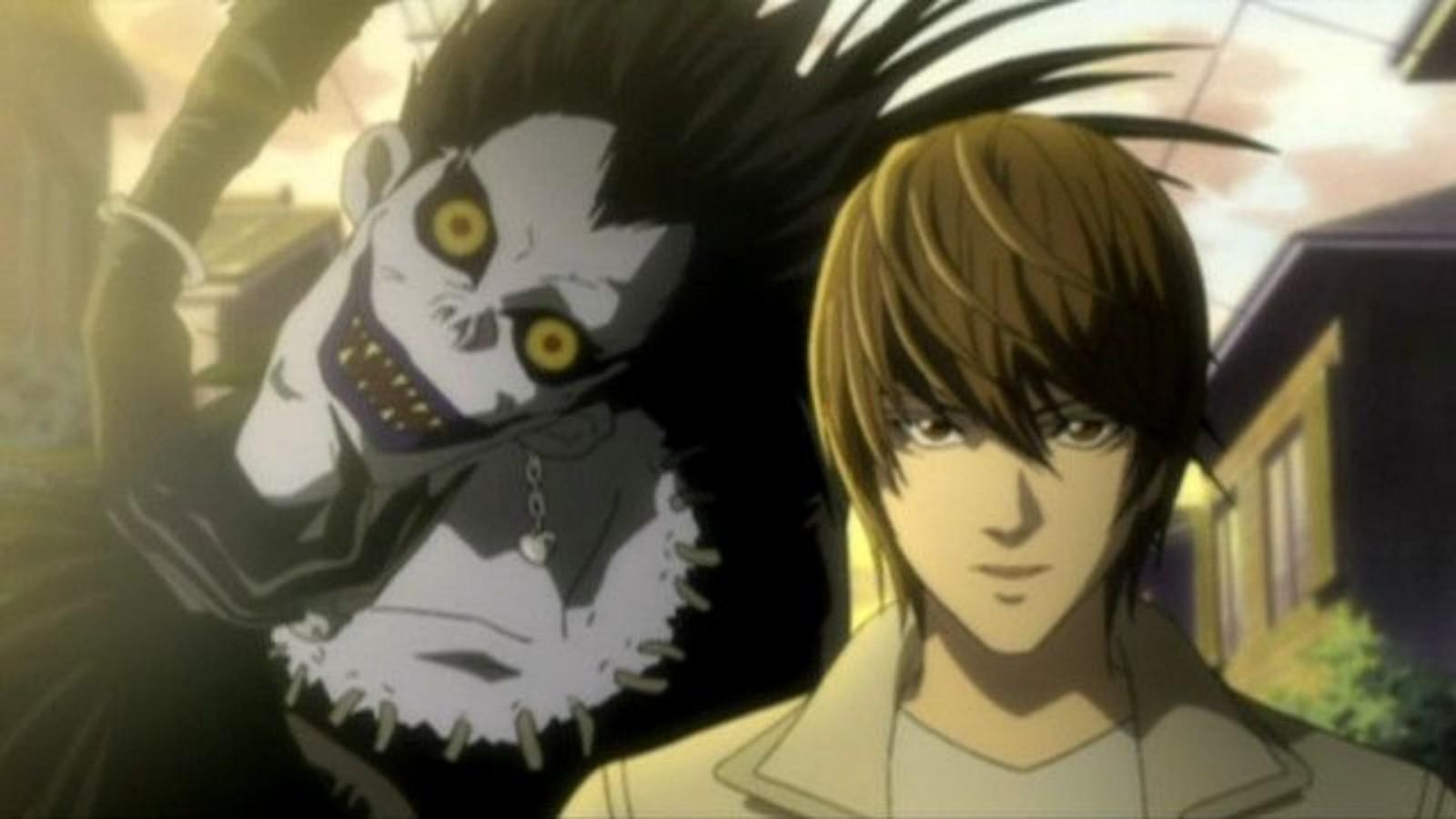 Ryuk and Light Yagami in Death Note