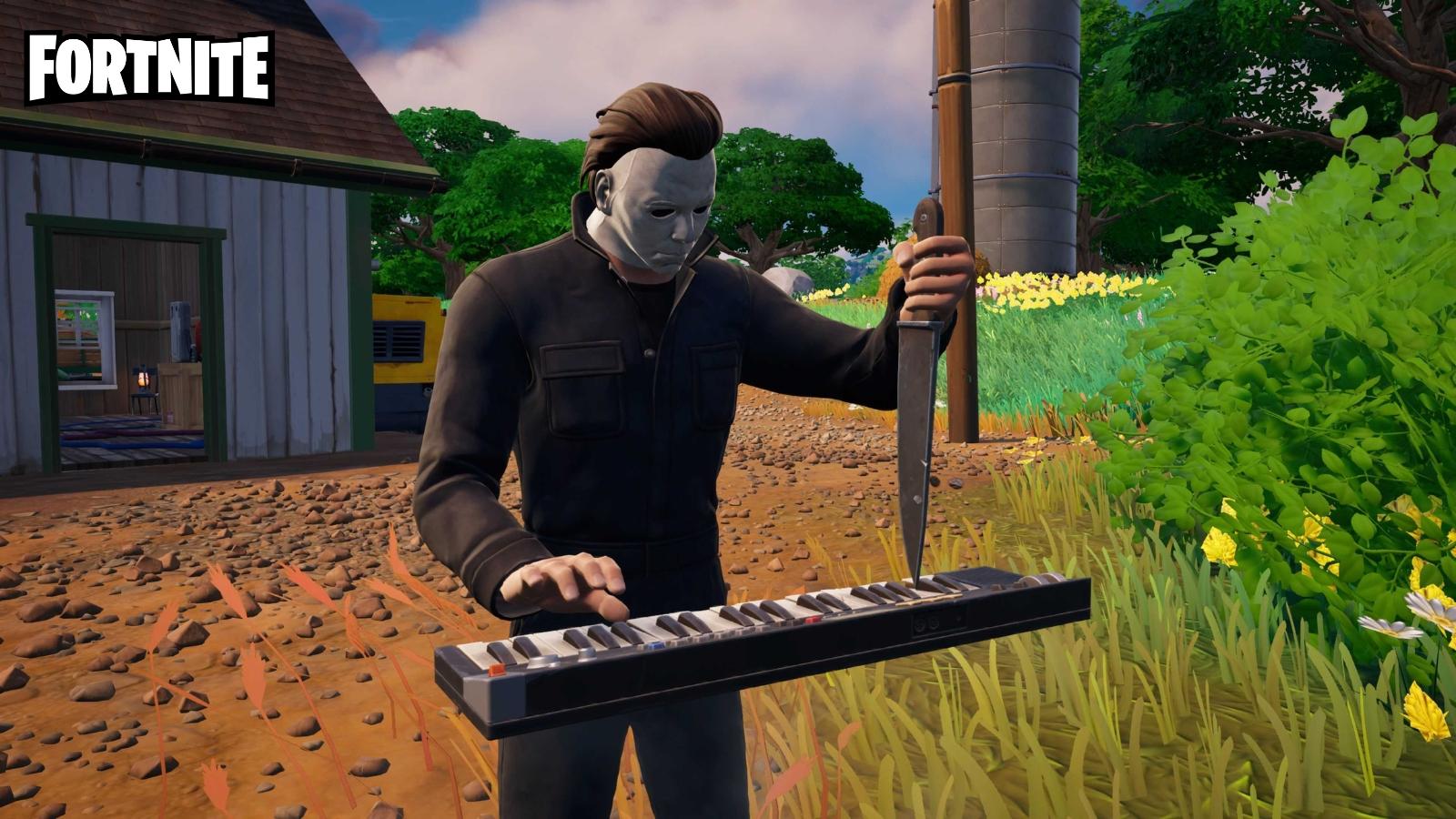 Michael Myers plays the Halloween theme in Fortnite