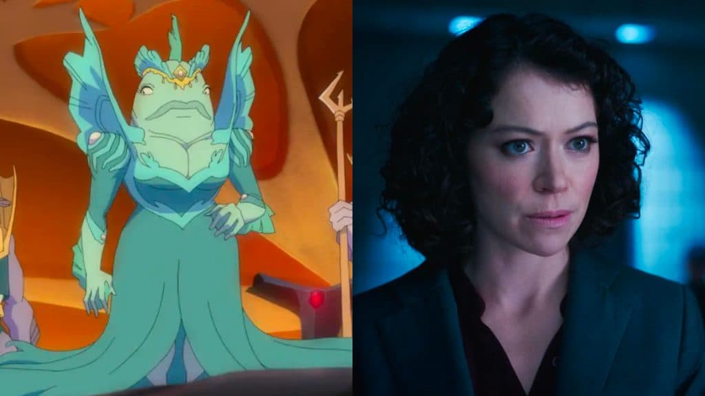 Queen Aquaria in Invincible Season 2 and Tatiana Maslany in She-Hulk