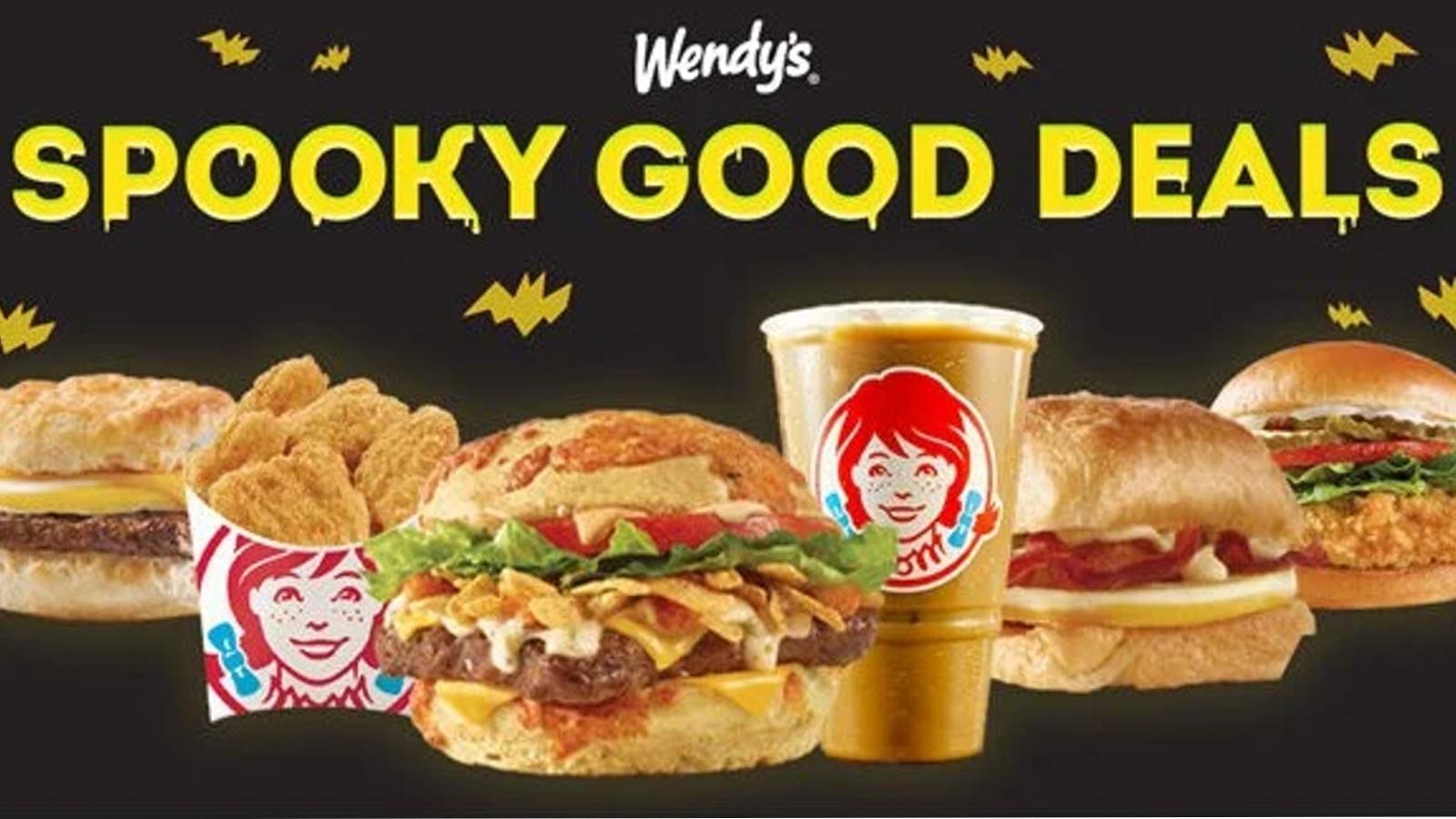 Image features some of the free food items offered by Wendy's