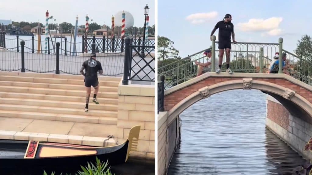 Man who jumped into the lagoon at Epcot in Disney may potentially be banned for life from all of the theme parks.