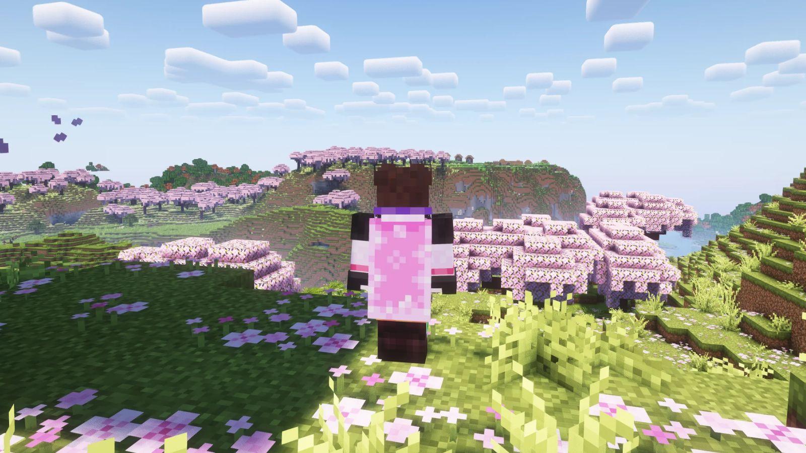 Minecraft Cherry Blossom Cape