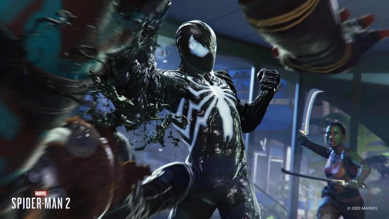 Peter's Symbiote Suit in Spider-Man 2