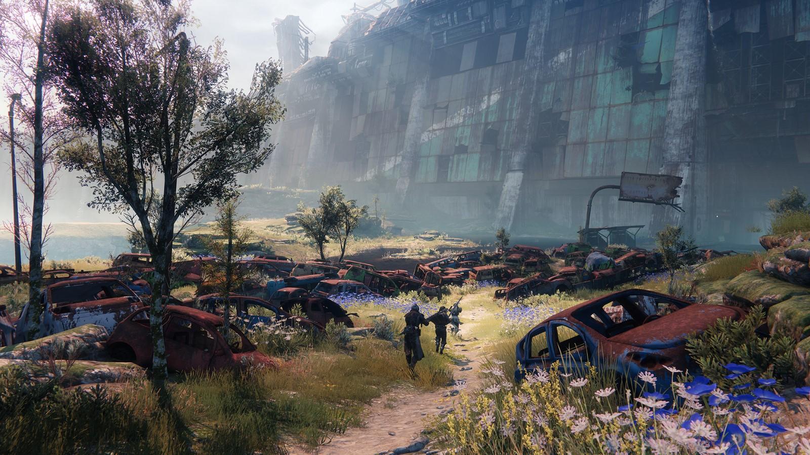 Players explore the Cosmodrome in Destiny for Season 23
