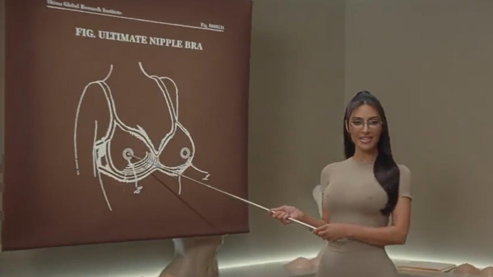 Kim Kardashian baffles internet with SKIMS Ultimate Nipple Bra
