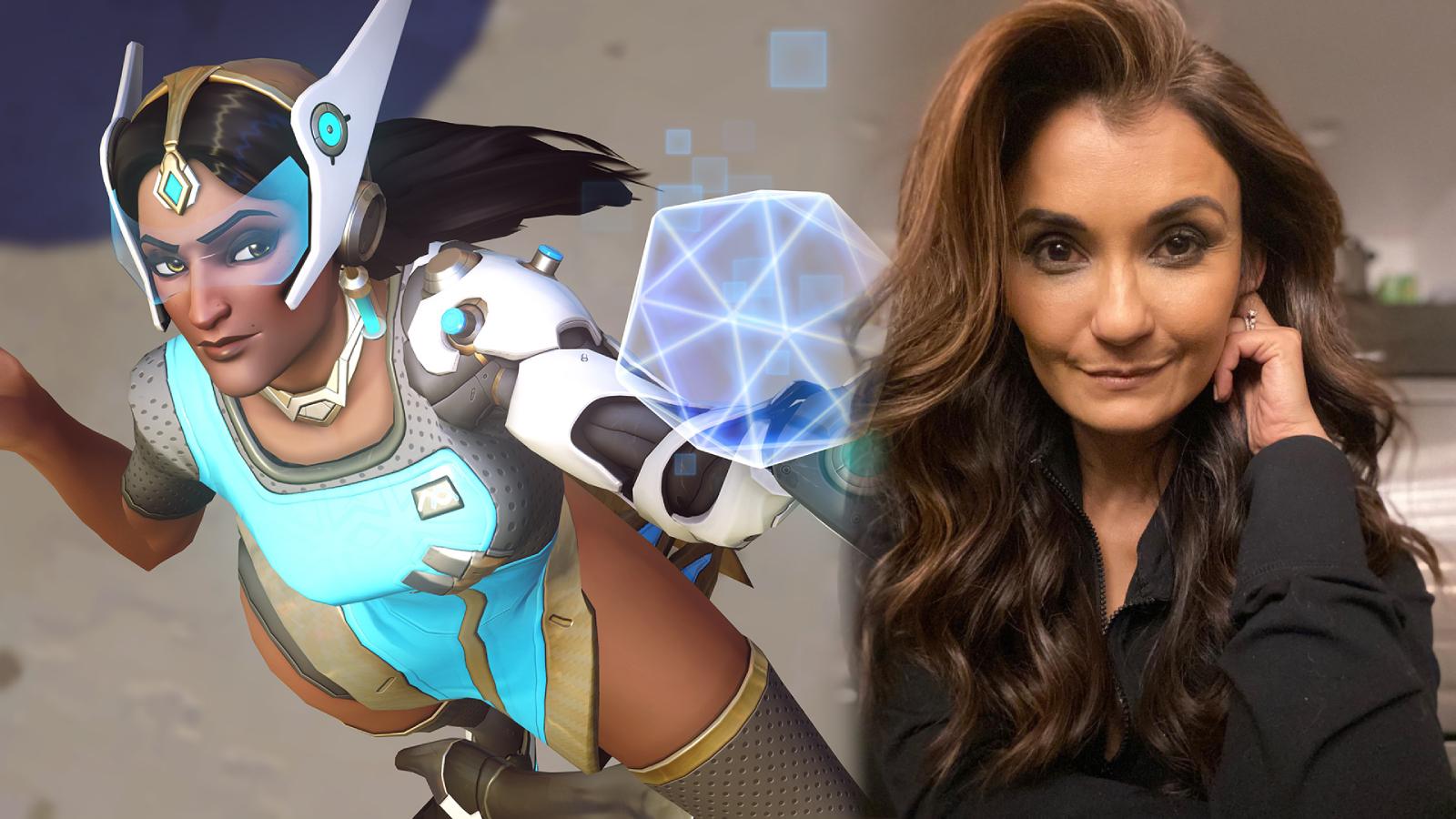 Symmetra in Overwatch 2 with Voice Actor Anjali Bhimani