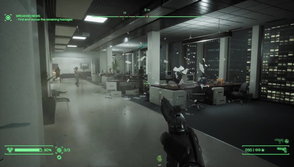 RoboCop: Rogue City office shootout