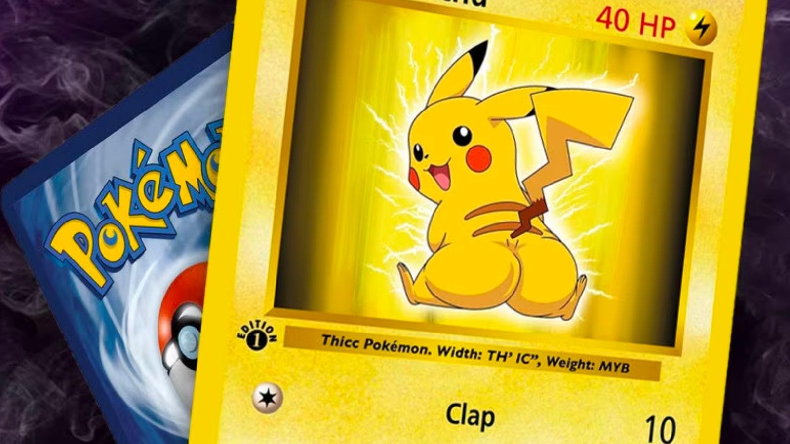 thicc pikachu pokemon card