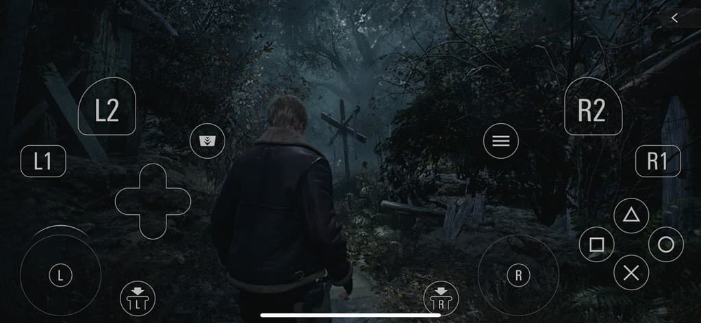 Screenshot showing Resident Evil gameplay on iPhone
