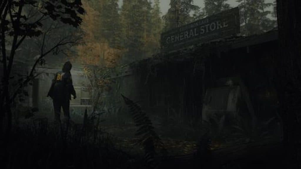 A promotional image from Alan Wake 2.
