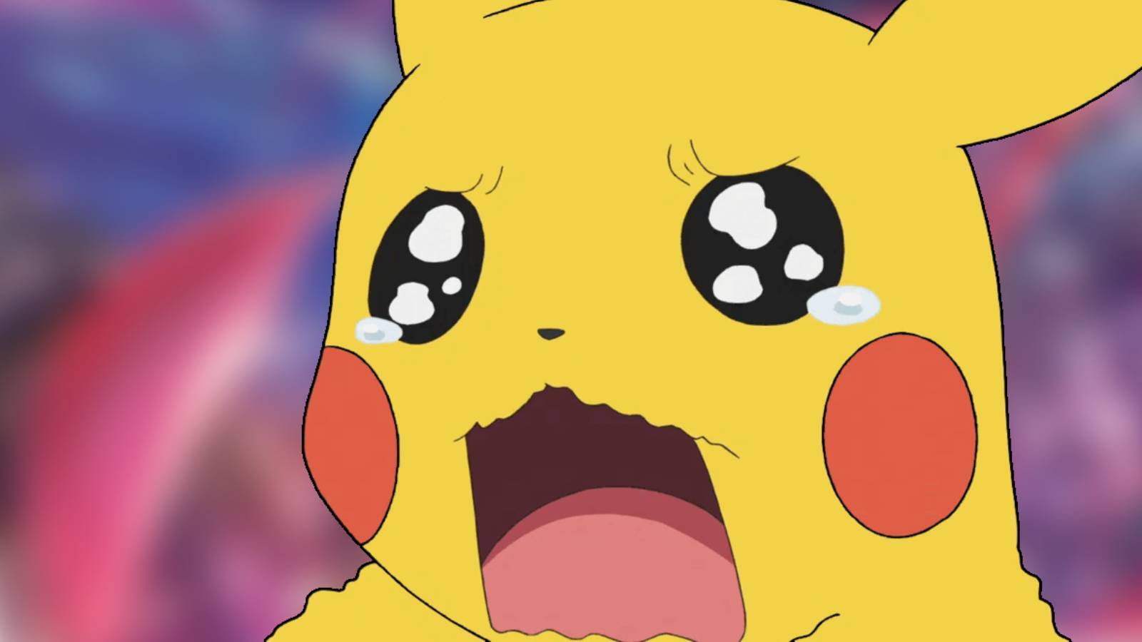 Pikachu in tears