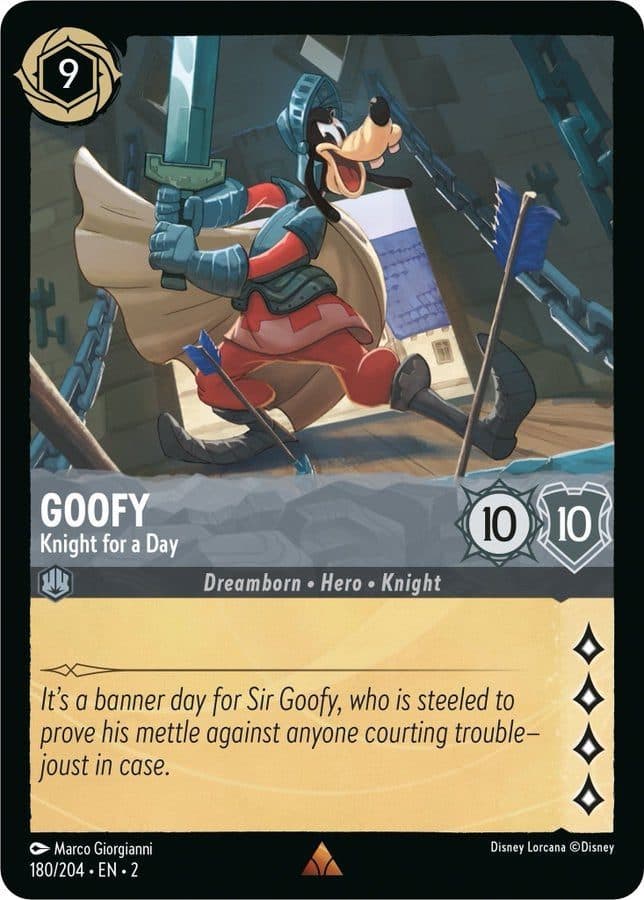 Goofy - Knight for a Day Lorcana card