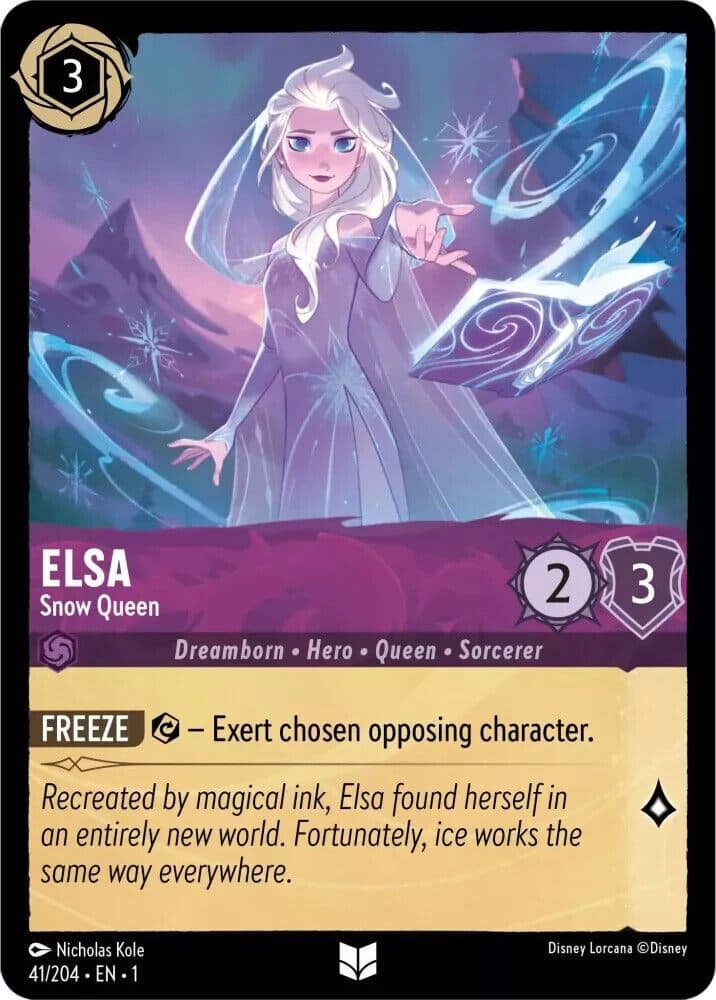 Disney Lorcana Elsa Snow Queen card