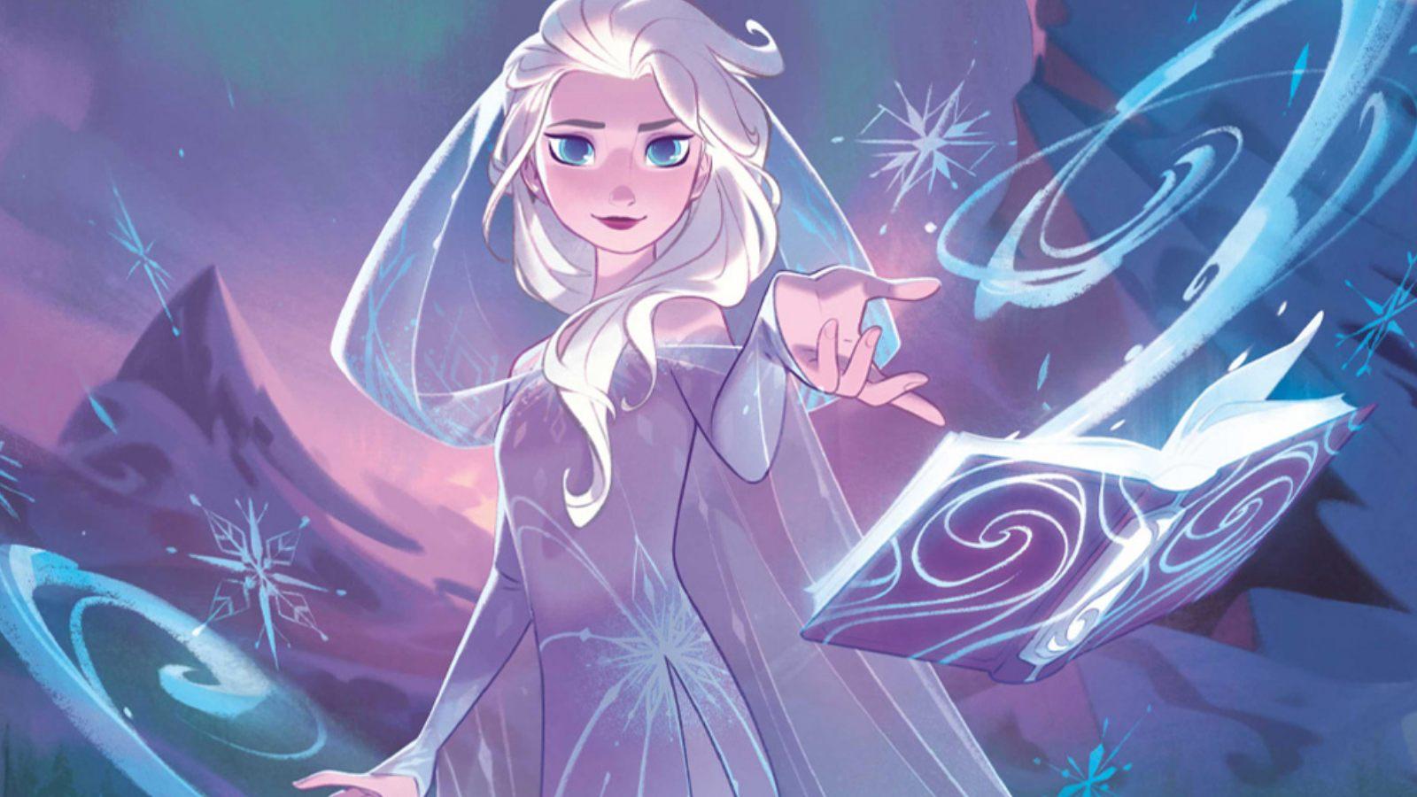 Disney Lorcana Frozen card featuring Elsa sells for over $7000