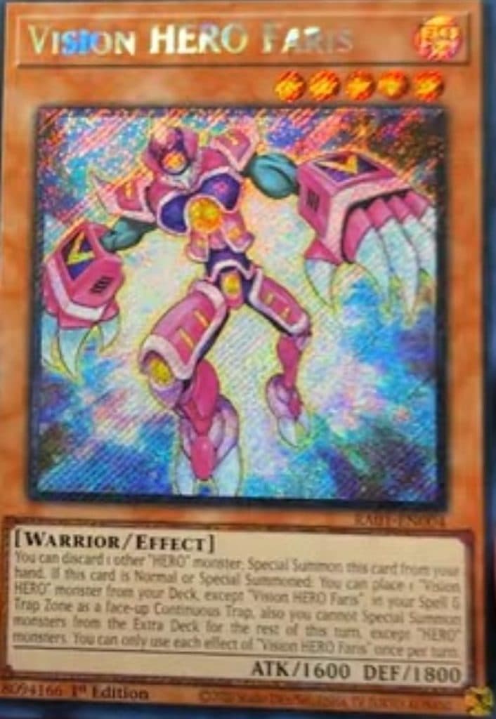 Platinum Secret Rare from the Yugioh Rarity Collection