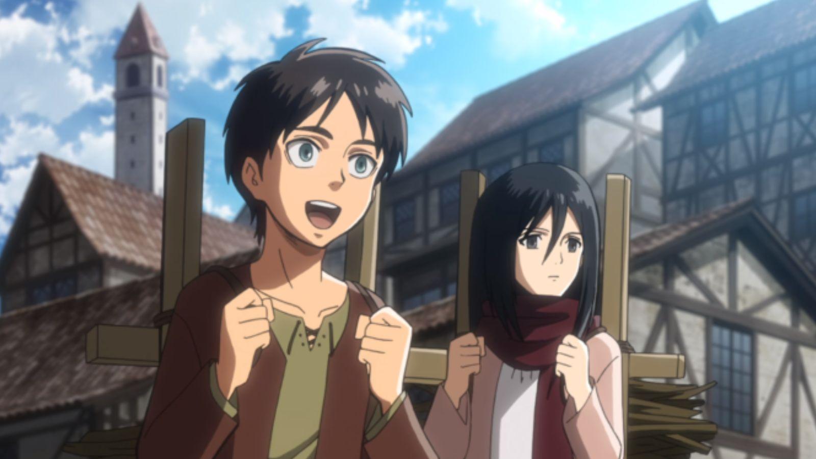 Eren and Mikasa from Attack on Titan