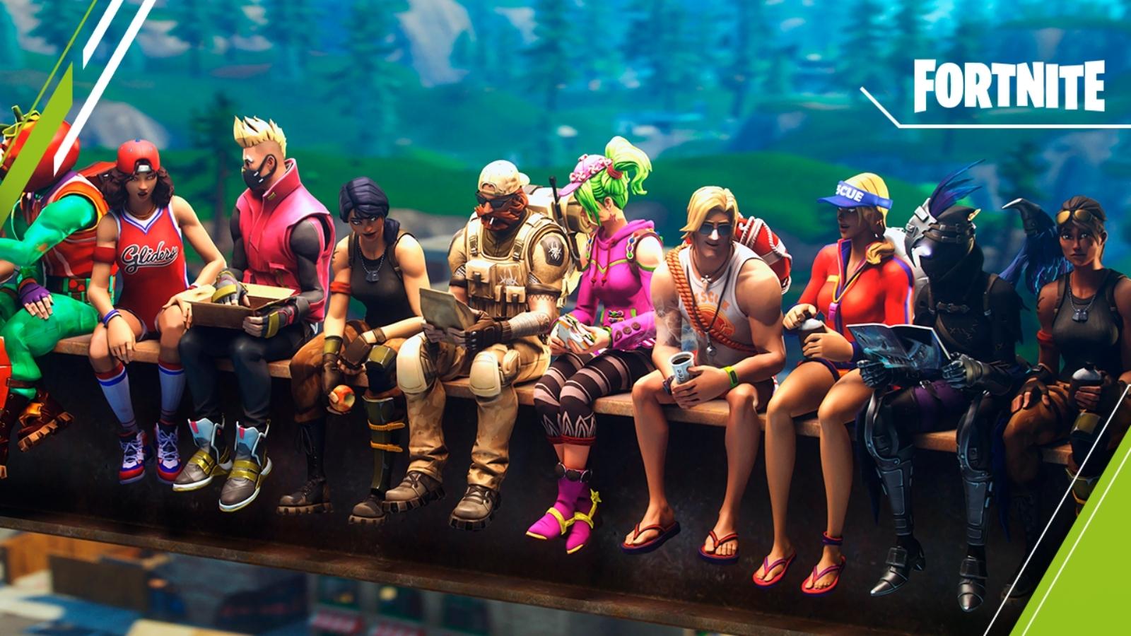 an image of some characters from Fortnite