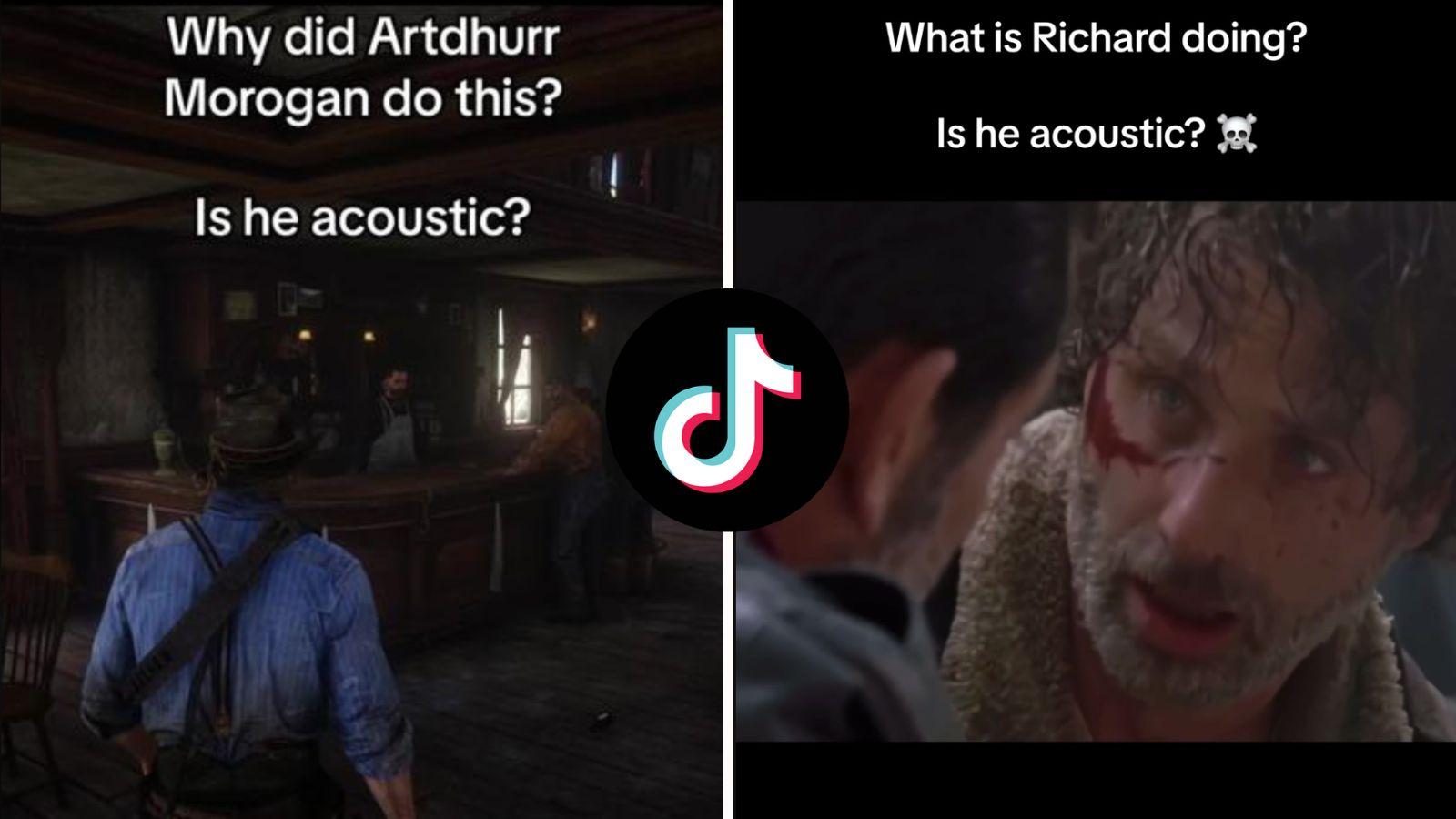 What does 'acoustic' mean on TikTok?