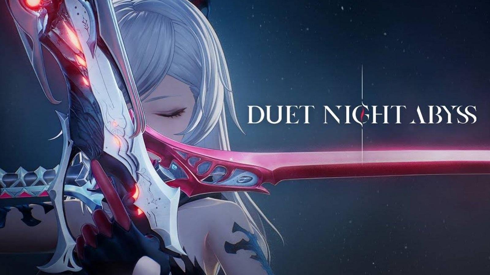 Duet Night Abyss characters with a sword