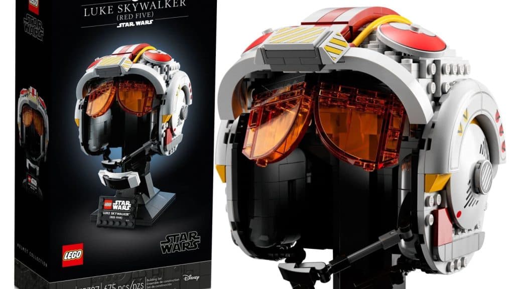 Lego Star Wars Luke Skywalker Red Five Helmet