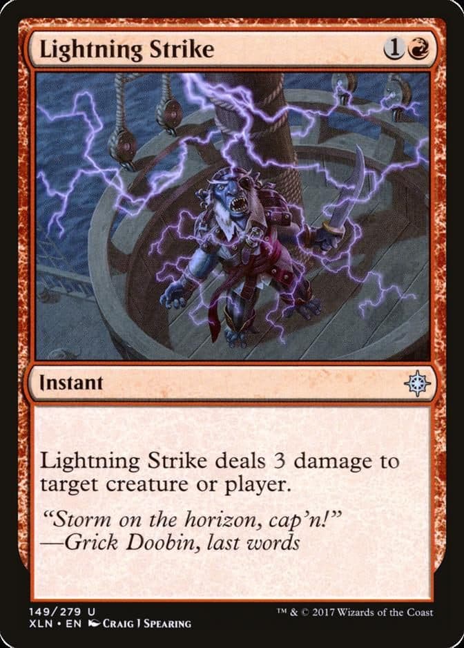 MTG Goblin struck by lightning
