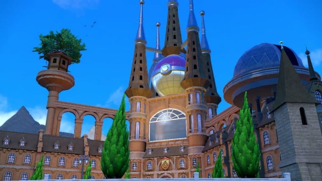 The academy building from Pokemon Scarlet & Violet