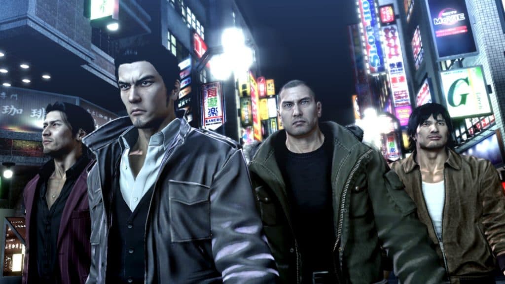 four protagonists of Yakuza 5